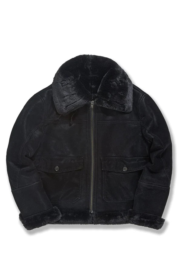 BIG MEN'S VIENNA BOMBER JACKET (BLACK)