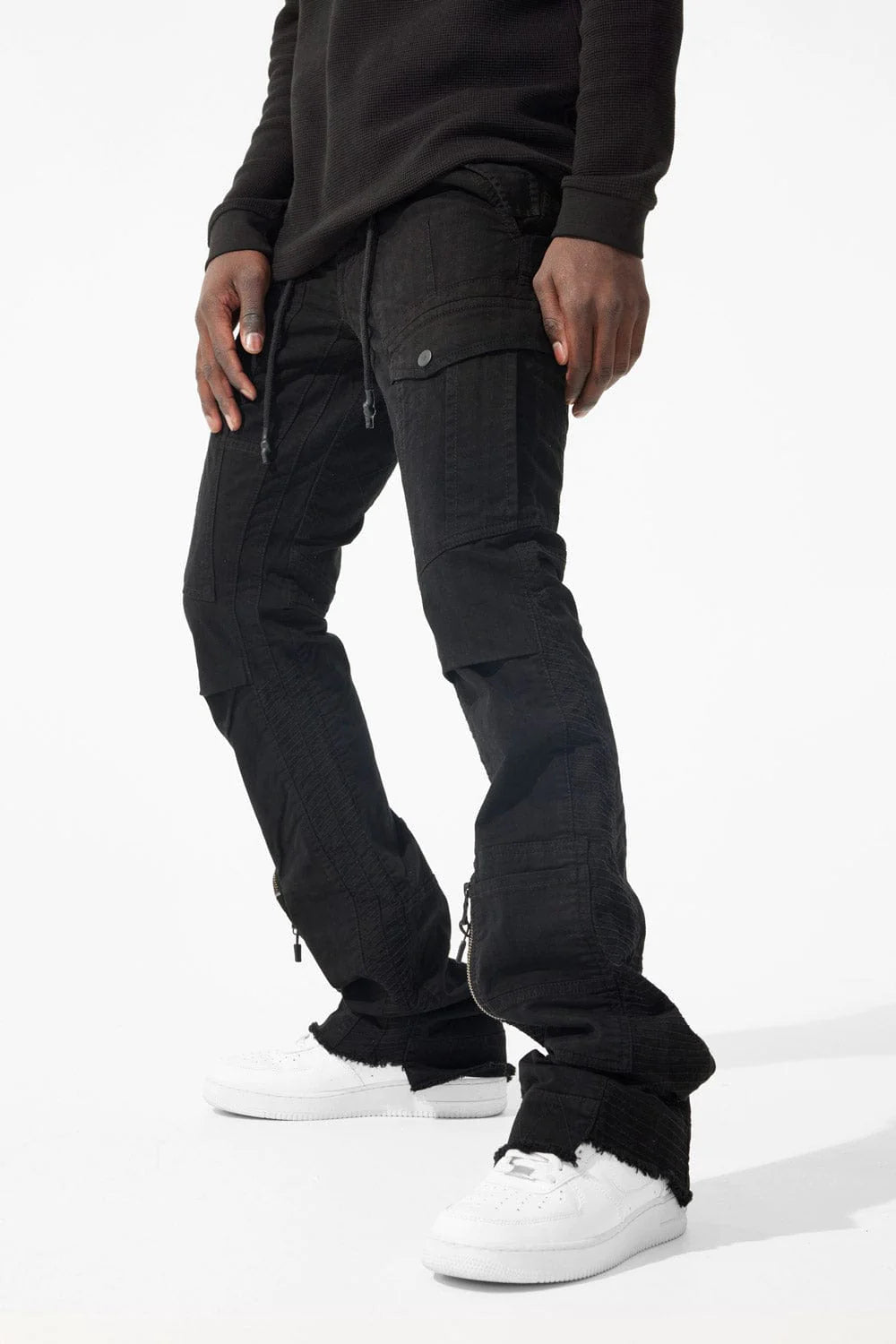 MARTIN STACKED - AVIATION CARGO PANTS (BLACK)