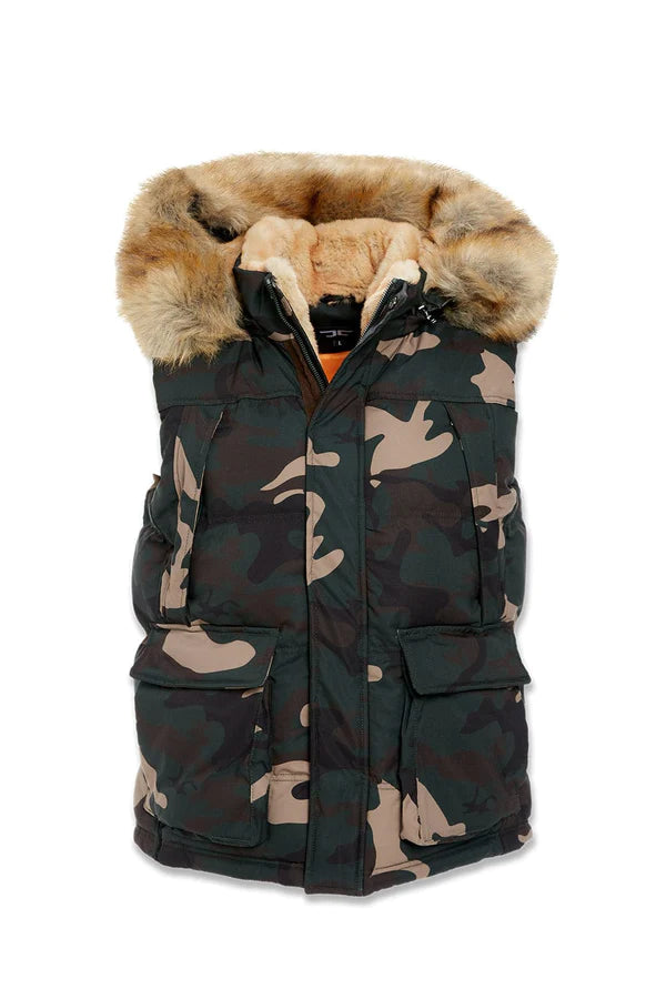 BIG MEN'S YUKON FUR LINED PUFFER (WOODLAND)