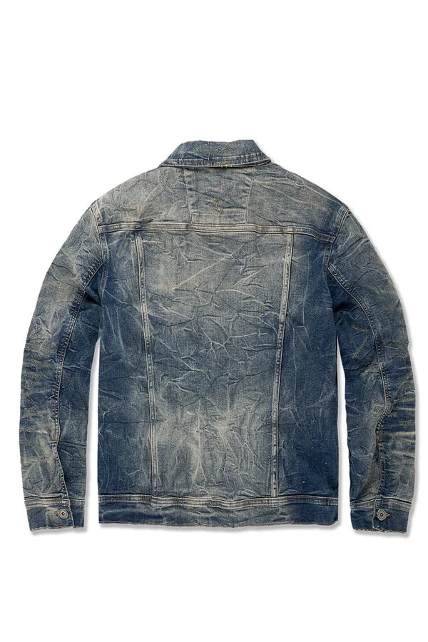 BIG MEN'S BAYSIDE DENIM TRUCKER JACKET (DEATH VALLEY)