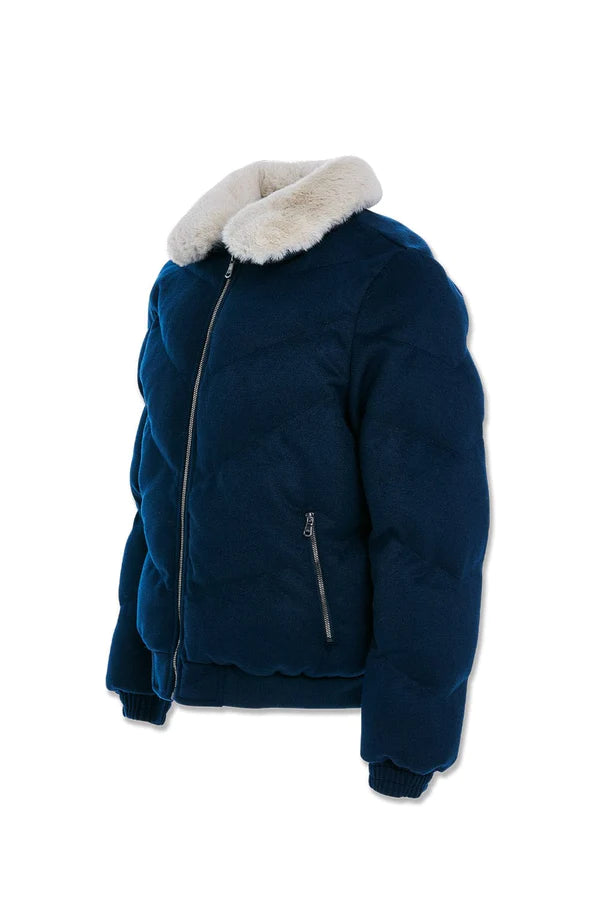 BIG MEN'S EVEREST WOOL BUBBLE JACKET (NAVY)