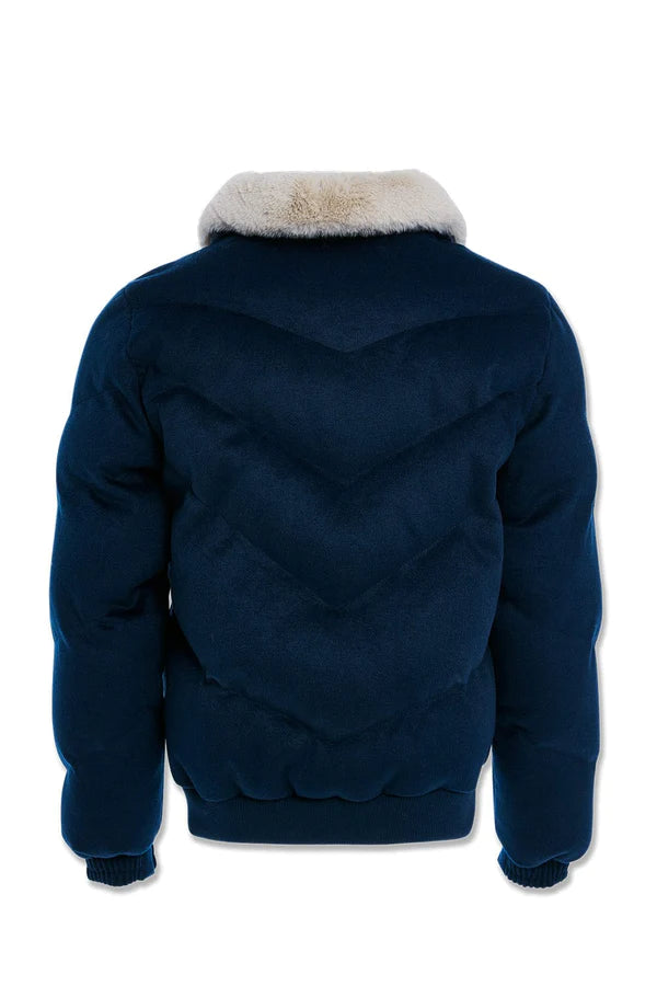 BIG MEN'S EVEREST WOOL BUBBLE JACKET (NAVY)