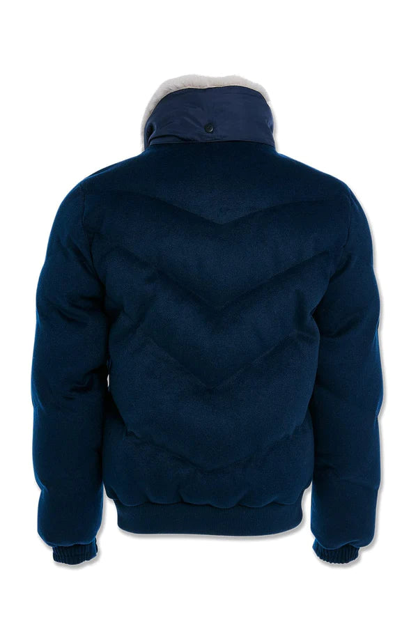 BIG MEN'S EVEREST WOOL BUBBLE JACKET (NAVY)