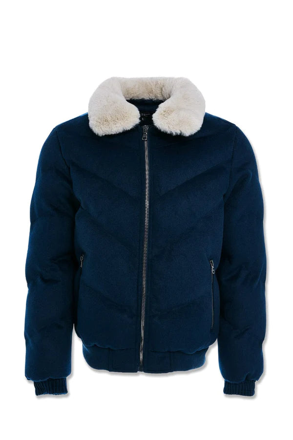 BIG MEN'S EVEREST WOOL BUBBLE JACKET (NAVY)