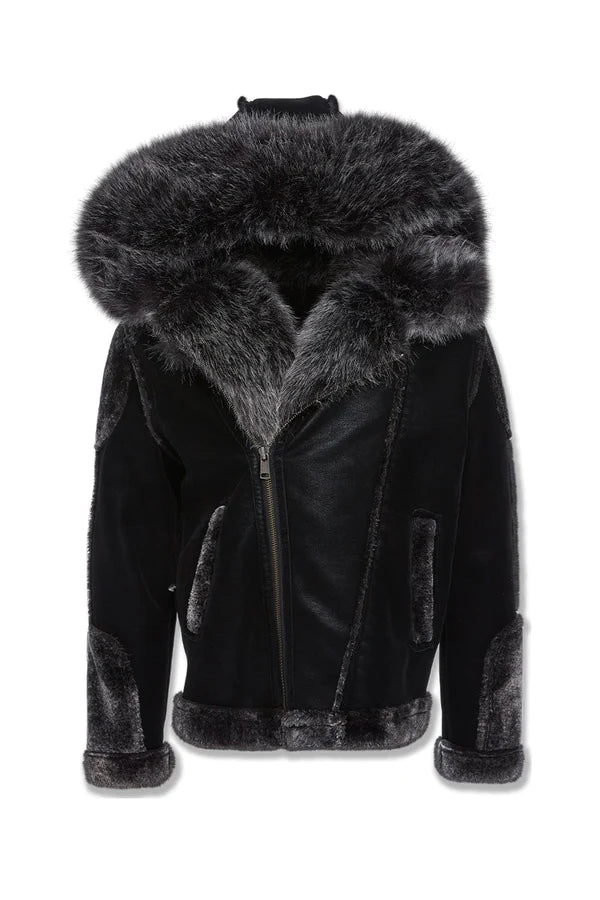 BIG MEN'S EL JEFE SHEARLING MOTO JACKET