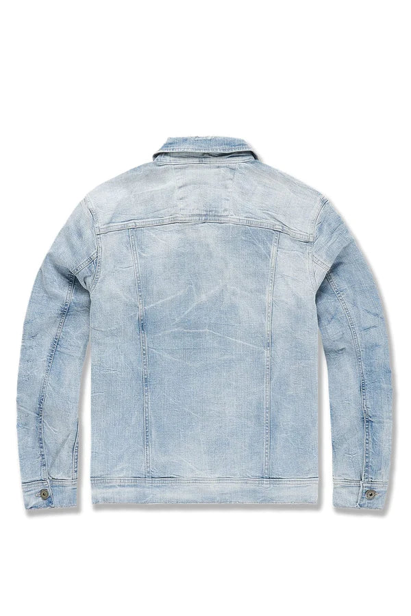 BIG MEN'S HAMILTON DENIM TRUCKER JACKET (LIGHTNING BLUE)