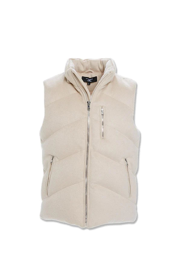 BIG MEN'S TAHOE WOOL PUFFER VEST (OATMEAL)