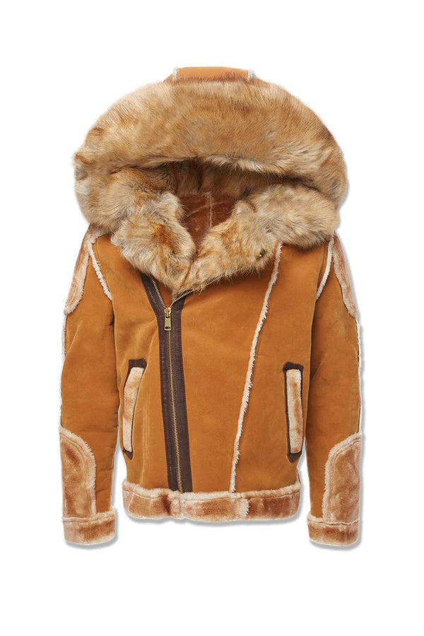 BIG MEN'S EL JEFE SHEARLING MOTO JACKET