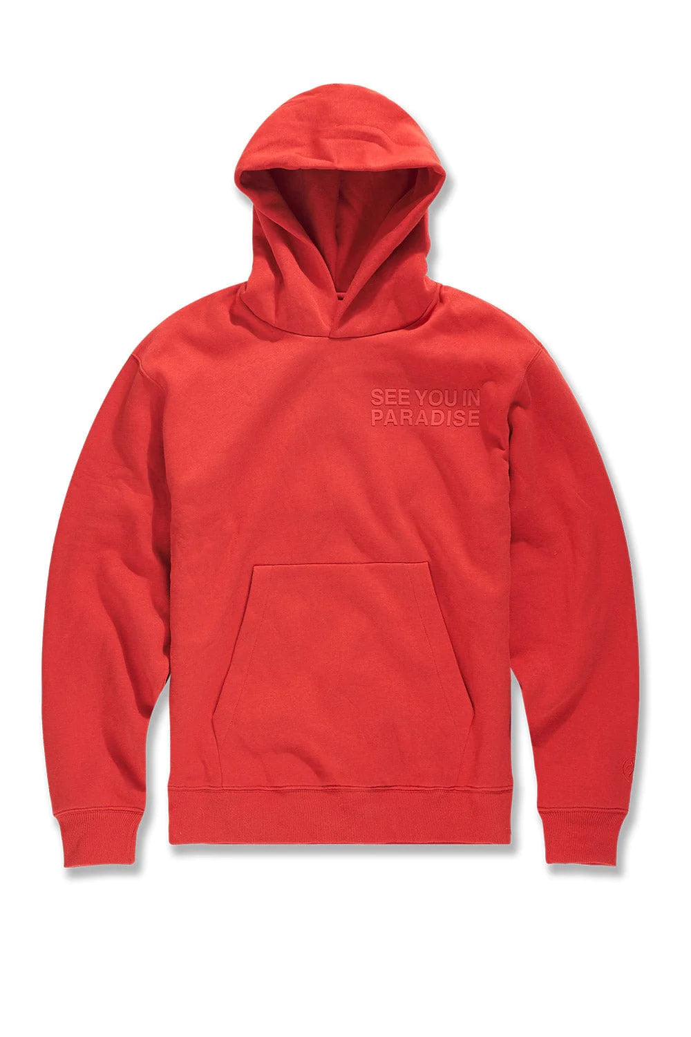 PARADISE TONAL PULLOVER HOODIE (RED)